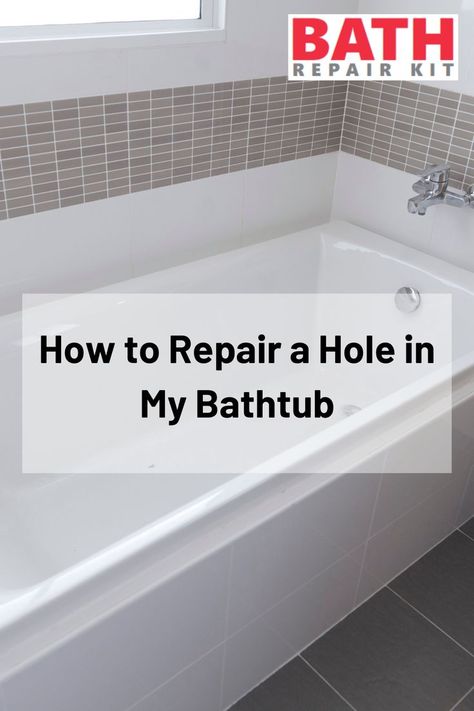 Repairing a hole in your bathtub is a straightforward task with our Bath Repair Kit, offering a cost-effective solution without further damaging your bath. Learn more about “How to repair a hole in my bathtub” in this blog here. Bathtub Repair, Shower Repair, Drop In Tub, Patch Hole, Bathtub Tile, Waterproof Paint, Laundry Tubs, Plastic Welding, Steel Tub