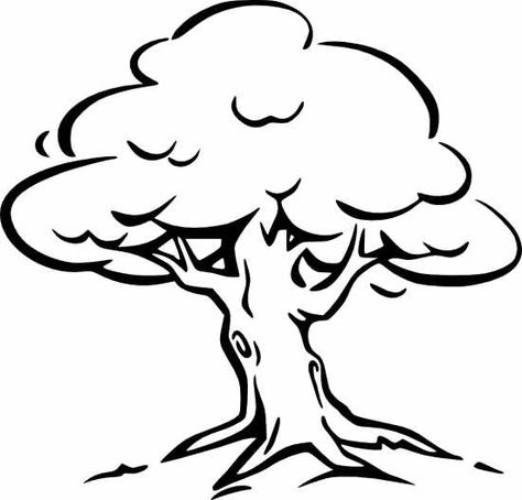 Black And White Tree - ClipArt Best Apple Tree Drawing, Family Tree Clipart, Tree Outline, Cartoon Trees, Picture Tree, Simple Tree, Tree Coloring Page, Tree Clipart, Image Svg