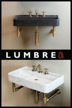 Meet our newest addition to the Elemental collection: the Lumbre Sink. A small but firey version of our Ventus sink is the perfect companion to smaller spaces. At 15"d x 26"w this sink works as a wall-hung, countertop or mini console. Mounted Sink Powder Room, Wall Hung Sink Powder Room, Shallow Sink Bathroom, Narrow Powder Room Sink, Tiny Home Furniture Bathroom, Bathroom Sink Wall Mount, Small Bathroom Wall Mounted Sink, Small Sink For Bathroom, Wall Mounted Sink Bathroom Small Spaces