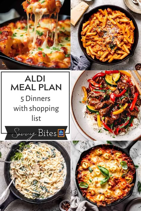 7 Day Budget meal plan using only ingredients from Aldi UK. Printable shopping list and tip sheet to make sure you stay on track and on budget. The plan includes easy recipes with step by step photos a printable grocery list and tips and tricks to help you meal plan on a budget. All ingredients are from Aldi so you can do one shop and save money and time. Easy, budget, Aldi friendly. Aldi Dinners, Aldi Meals, Cheeseburger Pasta, Aldi Meal Plan, Aldi Recipes, Easy Family Dinner Recipes, Budget Friendly Dinner, Fajita Bowls, Budget Family Meals