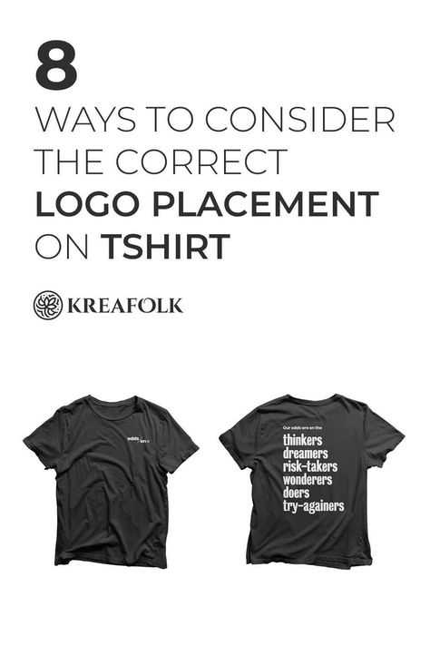 One of the so many intentions of a logo design is to be used for marketing. Here are some easy tips for considering the proper logo placement on t-shirts! Logo Placement On Shirts, Business Shirts Logo Ideas, Event Tshirt Design, Business Strategy Management, Expert Logo, Logo Placement, Tshirt Business, A Logo Design, Shirt Printing