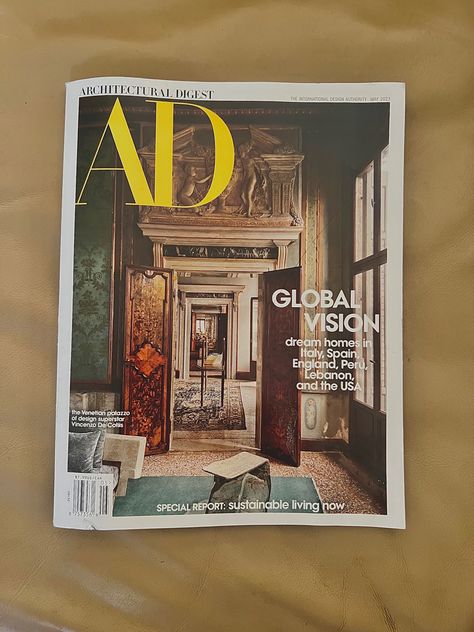 Architectural Digest Magazine, home, interior design, interior design 2023 Architectural Digest Magazine Aesthetic, Ad Magazine Architectural Digest, Architectural Digest Aesthetic, Architectural Digest Cover, Architectural Digest Magazine Cover, Home Magazine, Architecture Magazine Cover, Architecture Magazine, Interior Design Magazine Cover