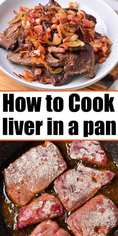 This is how to cook beef liver on the stove perfectly to tender. Add caramelized onions and lightly breaded meat for a protein packed meal. Fried Liver Recipes, Lancashire Recipes, Beef Liver And Onions Recipe, Fried Liver, Liver And Onions, How To Cook Liver, Healthy Low Carb Dinners, Liver Recipes, Meat Diet