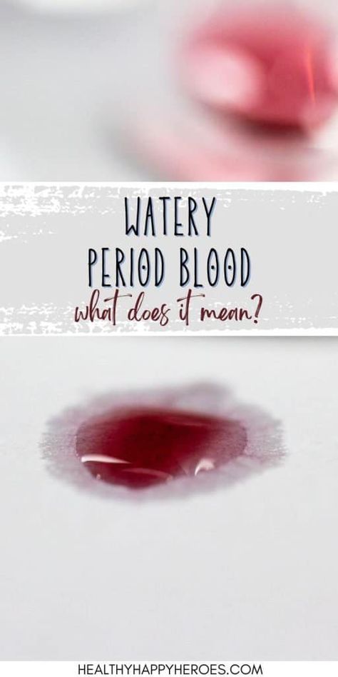 There are plenty of variations when it comes to period blood, and watery period blood is one. Here's what you need to know if your menstrual cycle produces watery blood. Period Blood Color Meaning, Sign Of Pregnancy, Period Blood, Fake Ft Call, Pink Blood, Old Blood, Pregnancy Signs, Period Pain, Menstrual Cup