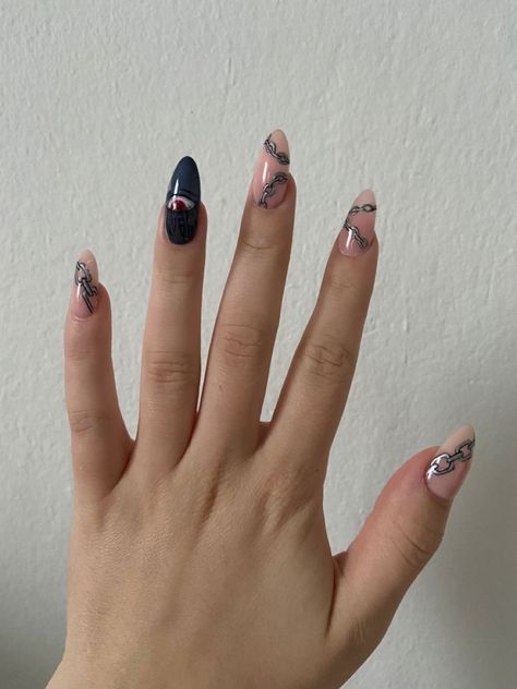 Hxh Nail Art, Phantom Troupe Nails, Chrollo Nails, Hxh Nails Design, Hunter X Hunter Nails, Hunterxhunter Aesthetic, Hxh Nails, Anime Hunterxhunter, Hxh Kurapika