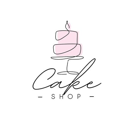 Cake Logos Ideas, Cake Business Logo Ideas, Cake Logo Design Graphics, Logo For Food Business, Minimalist Bakery Logo, Cake Logo Design Ideas, Baking Business Logo, Cake Shop Logo Design, Logo Cake Design