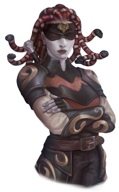 Medusa Art, D D Character Ideas, Dnd Races, D D Monsters, Dnd Monsters, Fantasy Races, Modern Fantasy, Exploring The World, Fantasy Rpg