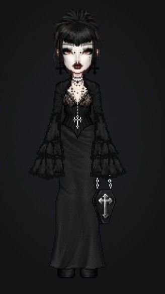 Gothic Doll Outfit, Goth Everskies Outfits, Goth Bitmoji Outfits, Goth Doll Outfit, Rh Goth Outfits, Goth Rh Outfits, Goth Outfits Drawing, Gothic Wardrobe Royale High, Goth Everskies