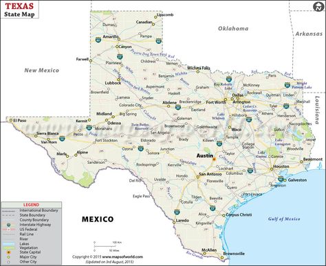 Texas State Map Texas Map With Cities, George Bush Intercontinental Airport, Map Of Texas, Explore Texas, Guadalupe Mountains National Park, Guadalupe Mountains, Interstate Highway, State Capital, Texas Map