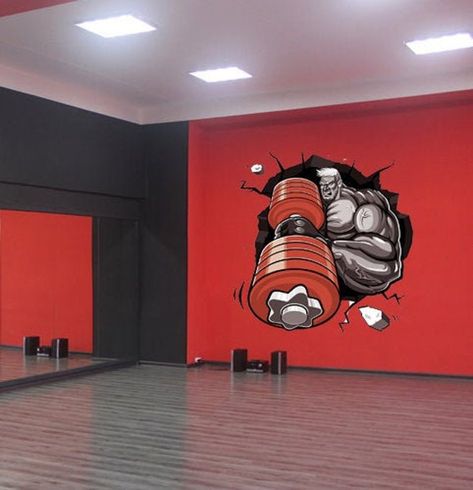 Buy Gym Athlete Sport Bodybuilding Wall Decal, Wall Vinyl Decal Home Decor Art Sticker Sports Gym Fitness Retro Room Removable GD97 Online in India - Etsy Gym Mural, Spiderman Wall Decals, Gym Wall Stickers, Fitness Backgrounds, Gym Wall Decor, Gym Wall Decal, Gym Wallpaper, Gym Art, Animal Wall Decals