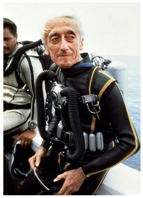 In 1943, Jacques-Yves Cousteau and Emile Gagnan invented a system that would revolutionize the world of deep-sea exploration and push diving into the mainstream, allowing people around the world to… Underwater Archaeology, Neptune God, Jacques Yves Cousteau, Naval Officer, Jacques Cousteau, Top Man, Scuba Gear, Salt Air, Marine Biologist