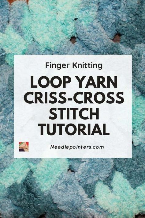 Loop Yarn Stitches, Finger Loop Yarn Patterns, Loop Yarn Blanket Tutorial, Loop Yarn Patterns, Fabric Snowflakes, Finger Knitting Blankets, Fabric Snowflake, Chunky Blanket Diy, Learn Knitting