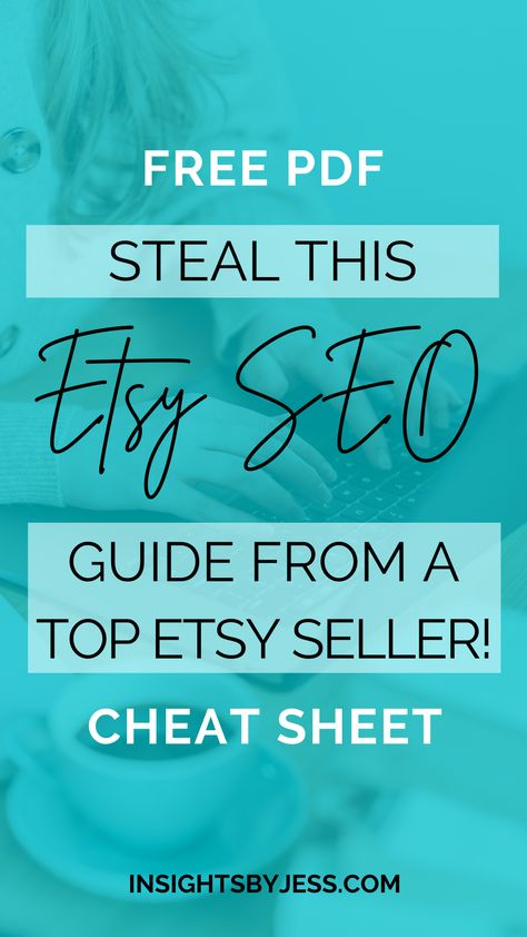 Seo For Etsy, Etsy Seo Tips, Etsy Hacks, Etsy Tips, Shop Branding, Etsy Branding, Seo For Beginners, Etsy Promotion, Seo Guide