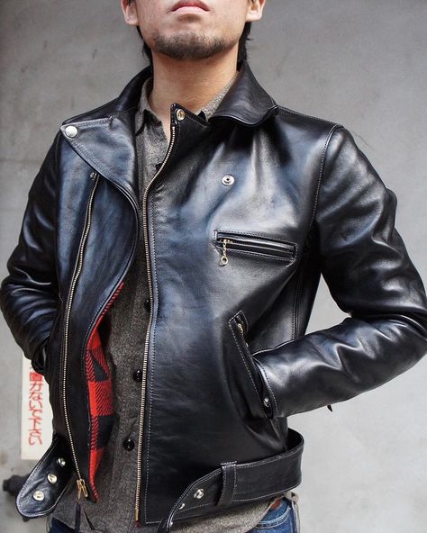 The Real McCoy's on Instagram: “BUCO JH-1 Horsehide Leather Jacket Buco is known for its reproductions of leather jackets. After acquiring the licence for production,…” Leather Jacket Men, Leather Jackets, Mens Jackets, Leather Jacket, Shoe Bag, Leather, On Instagram, Clothes, Instagram