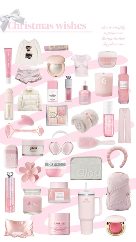 Pink Pilates Princess wishlist☁️🎀 #beauty #outfitinspo #homedecor #pinkaesthetic #pinkpilatesprincess #wishlist #christmas #christmaslist #ideas #inspo #pinterest #thatgirl #aesthetic #skincare #fyp Teen Christmas Wishlist, Xmas List Ideas, Thatgirl Aesthetic, Best Lego Sets, Wishlist Christmas, Evening Eye Makeup, Girly Christmas Gifts, Pink Pilates Princess, Princess Gifts