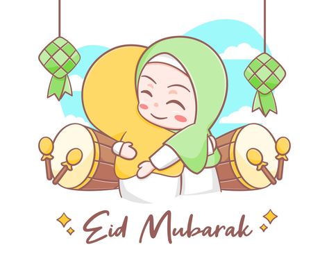 Eid Mubarak Drawing, Eid Card Template, Eid Mubarak Animation, Hug Cartoon, Eid Design, Eid Mubarak Stickers, Eid Mubarak Vector, Eid Pics, Eid Mubarak Greeting