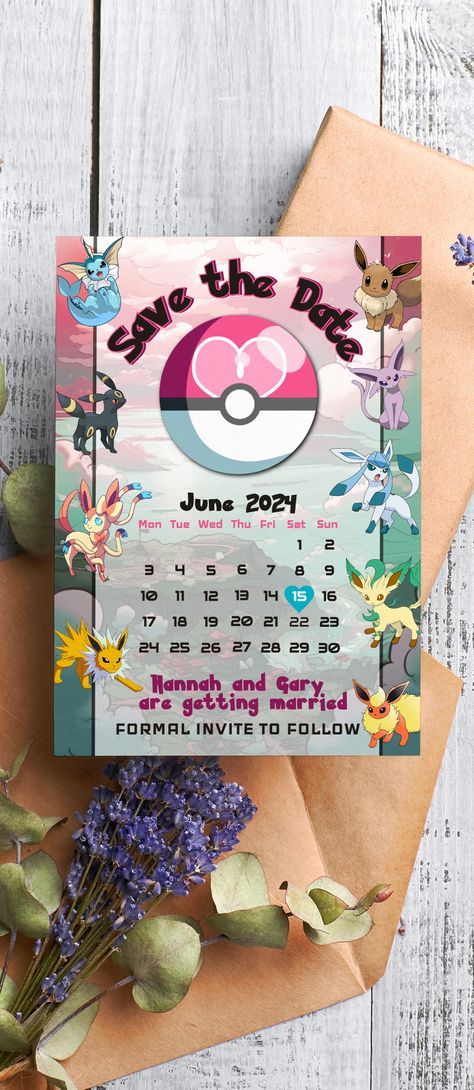 Pokemon Theme Wedding, Pokemon Wedding Invitations, Pokemon Wedding Theme, Pokemon Wedding Ideas, Anime Themed Wedding, Geek Wedding Invitations, Pokemon Invitation, Fantasy Lifestyle, Pokemon Invitations