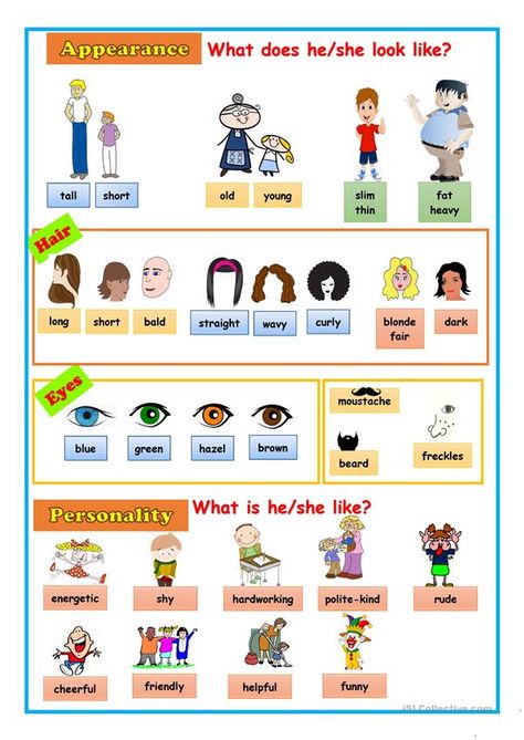 APPEARANCE/PERSONALITY - English ESL Worksheets for distance learning and physical classrooms Describing Physical Appearance, Appearance Worksheet, Character Trait Worksheets, Describing People, English Adjectives, Adjective Worksheet, Describing Characters, English Activities For Kids, Work Sheet