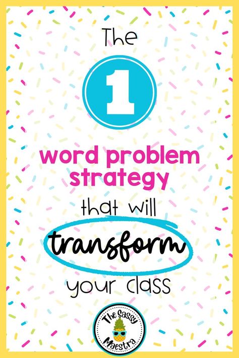 The 1 word problem strategy that will transform your class Word Problem Intervention, Story Problems 3rd Grade, Math Word Problems 3rd Grade, Math Word Problems 4th Grade, 3rd Grade Word Problems, How To Teach Word Problems, Word Problems For 2nd Grade, Word Problems 4th Grade, Math Word Problem Strategies