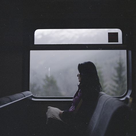 We are in business to be present to these moments. A Train, The Window, A Woman, Train