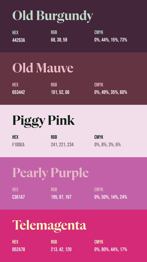 Colors:
44263A
653442
F1DDEA
C361A7
D52A78 Color Pallete Character, Purple Dark Color Palette, Rgb Colour Palette, Colors Purple, Colour Palette Purple, Red Tone, Pink Color Palettes, Pink Purple Color Palette, Color Palette Purple