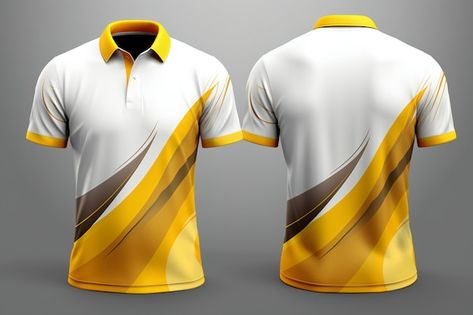 Sport Tshirt Designs Graphics, Polo Shirt Design Graphics, Polo Shirt Design Ideas, Polo Shirt Design Uniform, Motor Logo, Sports Tshirt, Graphic Shirt Design, Sports Tshirt Designs, Yellow Polo Shirt