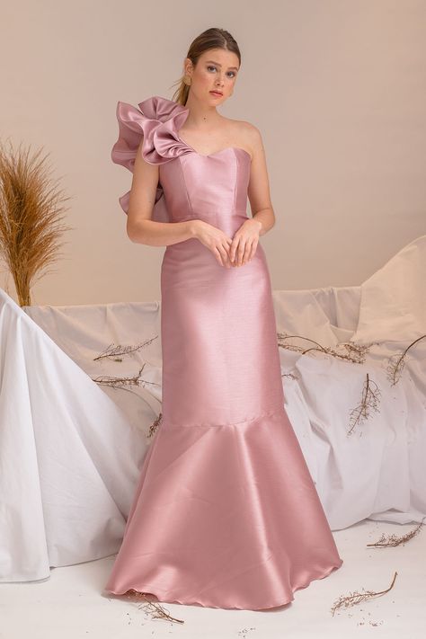 Old Rose Bridesmaid Dress Gowns, Gazar Gown Bridesmaid, Old Rose Color Dress, Old Rose Bridesmaid Dress, Old Rose Wedding Motif, Old Rose Gown, Principal Sponsors Gown, Gazar Gown, Old Rose Wedding