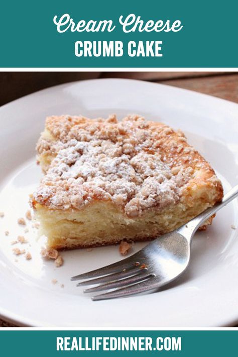 Cream Cheese Crumb Cake, Crumble Cake Recipe, Italian Cream Cake Recipe, Pinterest Collage, Crumb Coffee Cakes, Cream Cheese Coffee Cake, Crumb Cake Recipe, Italian Cream Cakes, Cake Coffee