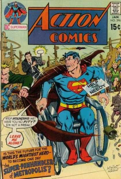 Superman - Wheelchair - Photographer - Help The Needy - The Super-panhandler Of Metropolis - Carmine Infantino, Murphy Anderson