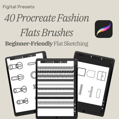 ✅⬆️CLICK THE LINK!!⬆️ Procreate Fashion Flats Brushes: 30+ beginner-friendly brushes for buttons, zippers, and more! #procreate #fashionflats . #Flat_Brush #Free_Brushes_For_Procreate #Procreate_Fashion #Free_Brushes Zipper Drawing, Ipad Tools, Procreate Fashion, Procreate Brushes Download, Illustrator Brushes, Free Procreate, Procreate Brushes Free, Drawing Fashion, Flat Sketches