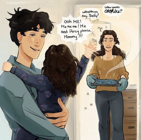 Percy And Estelle, Percy Jackson Drawings, Percy Jackson Annabeth Chase, Percy Jackson Fanfic, Percy Jackson Comics, Lucario Pokemon, Zio Rick, Percy Jackson Head Canon, Percy And Annabeth