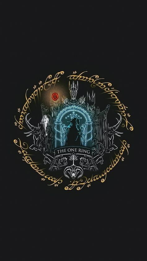 Lord Of The Rings Wallpaper, Rings Wallpaper, Tolkien Tattoo, Desain Ux, Lotr Tattoo, Lord Of The Rings Tattoo, The One Ring, Shadow Of Mordor, Middle Earth Art