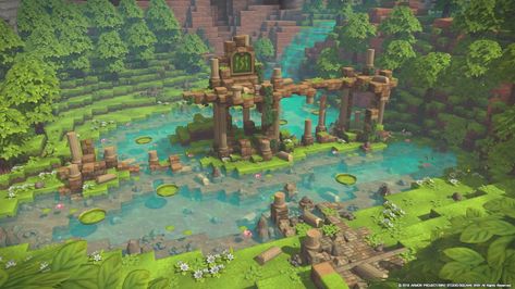 Dragon Quest Builders 2 Ideas, Dqb2 Ideas, Dragon Quest 2, Dragon Quest Builders 2, 7th Dragon, Minecraft Farm, Minecraft Inspo, Minecraft Buildings, Minecraft Ideas