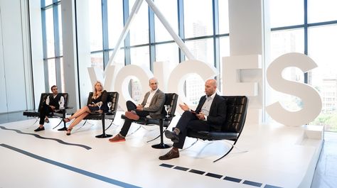 New York Hosts Latest VOICES Conversation Ahead of BoF's Flagship Event in  December Bar Design Awards, Spring Studios, Event Props, Event Stage, Panel Discussion, Indoor Event, Exhibition Display, World Economic Forum, Bar Design Restaurant