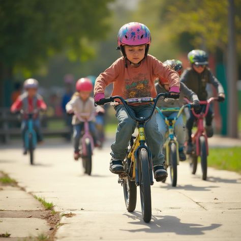 Unleash the Fun: Exciting Kids Bike Tricks for Young Riders Bike Tricks, Knee And Elbow Pads, Bike Hacks, Bicycle Safety, Kids Bike Helmet, Bike Safety, Confidence Kids, Safety Gear, Bike Parking