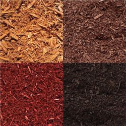 Mulch Ideas Front Yard, Bark Mulch Landscaping, Red Mulch Landscaping, Brown Mulch Landscaping Front Yards, Colored Mulch Landscaping Ideas, Landscape Mulch Ideas, Landscape Mulch And Rock Ideas, Black Bark Landscaping, Landscaping Mulch Ideas