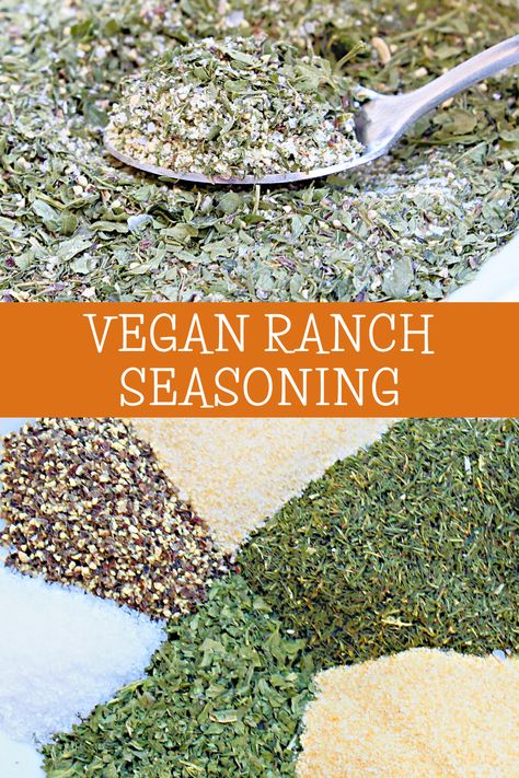 Dairy Free Ranch Seasoning, Homemade Dairy Free Ranch, Ranch Seasoning Mix Recipes, Dairy Free Ranch, Dairy Free Ranch Dressing, Buttermilk Powder, Vegan Ranch Dressing, Homemade Ranch Seasoning, Dry Ranch Seasoning