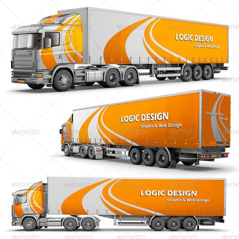 50+ Truck Mockup PSD For Trucks Branding – Free & Premium Downloads Logic Design, Vehicle Signage, Semi Trailer Truck, Box Trailer, Delivery Truck, Trailer Truck, Tactical Gear Loadout, Freight Truck, Car Wrap Design