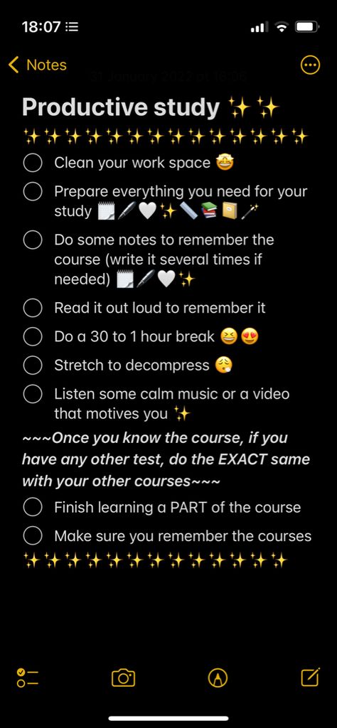 It’s very shiny ✨, there’s a lot of stars (✨) on the pin it’s a list of stuff to do to have a productive study (how I call it) it helps you study better!! How To Do Good On A Test, Best Ways To Study For A Test, Study First Quotes, Pacer Test Tips, Ways To Study For A Test, To Do List Notes Iphone, How To Pass A Test, How To Be Productive In School, Best Time To Study