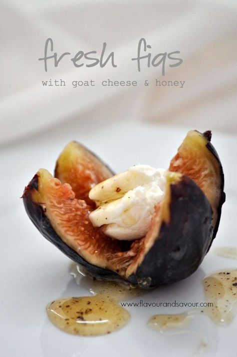 Figs With Goat Cheese And Honey, Figs Goat Cheese Honey, Flavoured Honey, Figs With Goat Cheese, Goat Cheese And Honey, Goat Cheese Honey, Fig Appetizer, Cheese And Honey, Beacon House