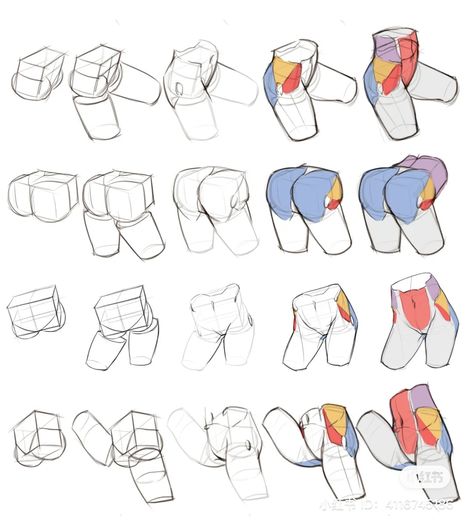 Hips And Legs Reference, Hips Tutorial Drawing, Person Holding A Fan Reference, Lower Body Anatomy Drawing, Hips Anatomy Drawing, Hip Anatomy Reference, Hips Art Reference, Female Hips Reference, Pelvis Reference Drawing