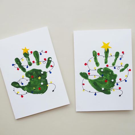 Creche Ideas Activities, Holiday Cards Made By Kids, Christmas Shirt Diy Kids, Preschool Holiday Crafts Christmas, Christmas Cards From Kids Handmade, Kids Canvas Art Ideas Christmas Hand Prints, Toddler Christmas Cards Diy, Small Canvas Christmas Crafts For Kids, Diy Toddler Christmas Cards