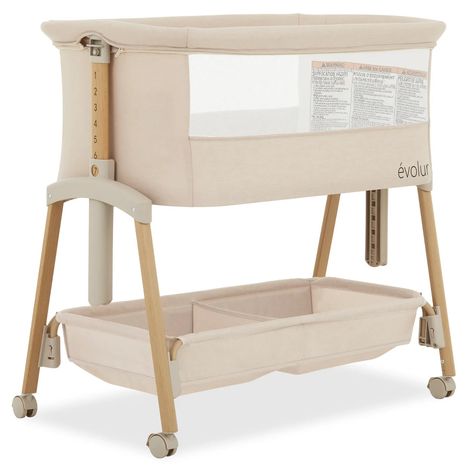 Evolur Lullaby Portable Bassinet — buybuy BABY Bassinet With Wheels, Bedside Bassinet Set Up, Baby Bassinet Ideas, Bassinet Ideas, Baby Bassinet Bedside, Cradles And Bassinets, Moses Basket Bassinet, Bedside Bassinet, Room To Room