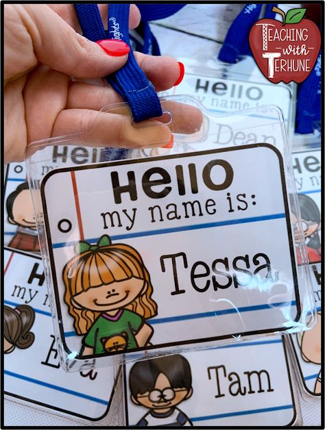 Prek Name Tags, Name Tag Preschool, Name Tag Design For Kids, Name Tag Design Ideas, Name Tags For School, Name Tags For Kids, Kids Name Tags, Locker Name Tags, Preschool Name Tags