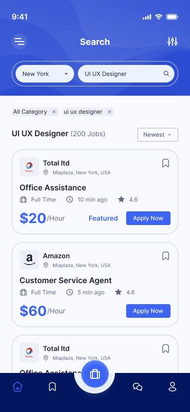 Jobfly - Job Board Mobile App UI Figma Template Job Finding, Mobile App Templates, Figma Template, Job Seeking, App Template, Job Portal, Mobile App Ui, Print 3d, Job Board