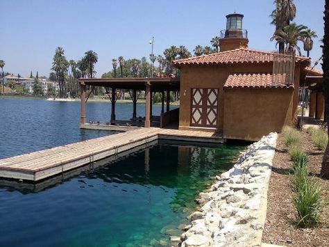 Pedal Boats Return to Echo Park Lake Next Weekend Open A Cafe, Echo Park Lake, East Hollywood, Pedal Boats, Opening A Cafe, The Boathouse, Echo Park, House Boat, Lake House