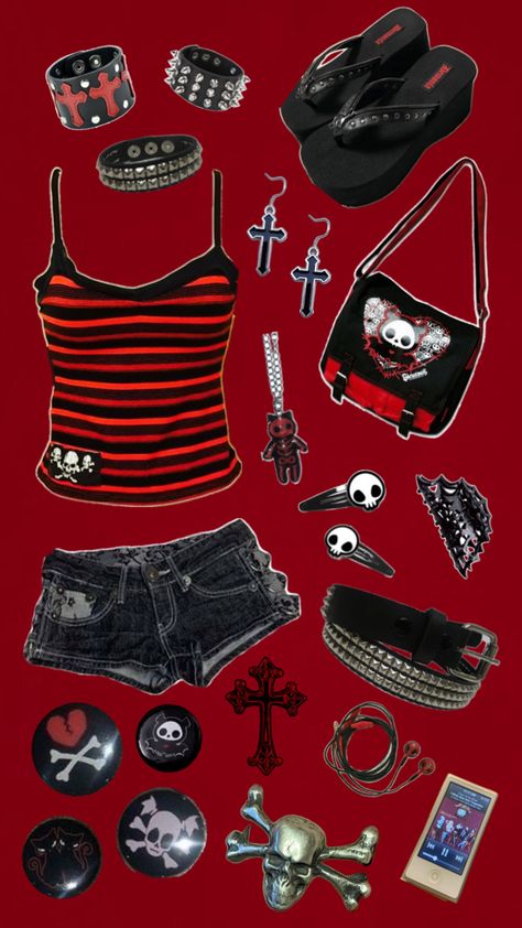 Punk Girl Outfits, Ropa Punk Rock, Trashy Outfits, Outfits 2000s, Scene Outfits, Punk Grunge, Scene Fashion, 2000s Fashion Outfits, Emo Outfits