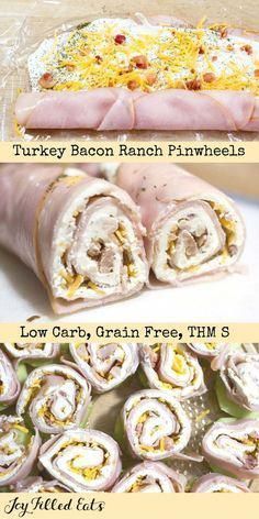 Turkey Bacon Ranch Pinwheels are a crowd-pleasing, five-minute prep appetizer. These turkey pinwheels have a lot of flavor with only a little bit of effort. Keto, Low Carb, THM, Gluten-Free, Grain-Free, Diabetic Friendly, EASY Quick Keto Lunch, Easy Quick Keto, Ideas For Meal Prep, Quick Meal Prep, Joy Filled Eats, Boiled Egg Diet Plan, Keto Lunch Ideas, Resep Diet, Office Lunch