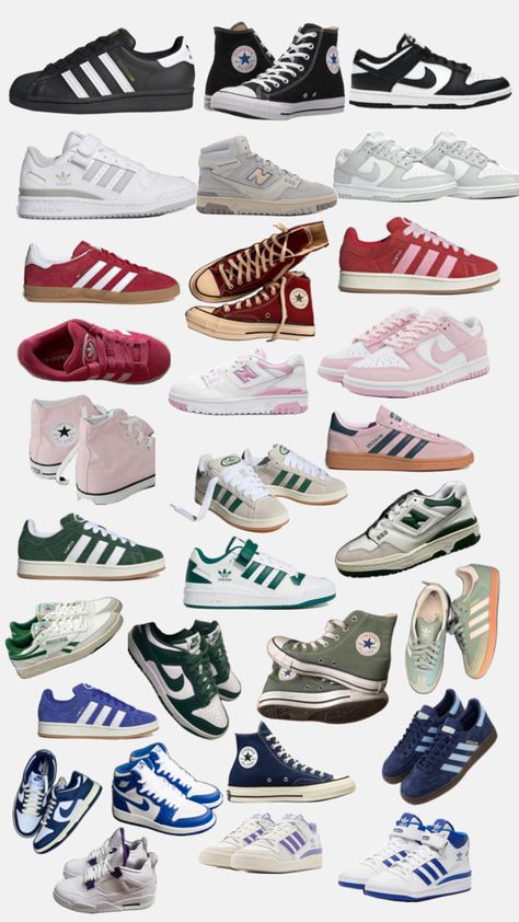 Pretty Sneakers, Trendy Outfit Ideas, Trendy Shoes Sneakers, Nike Shoes Girls, Preppy Shoes, Pretty Shoes Sneakers, Converse New, Shoes Outfit Fashion, Shoe Wishlist