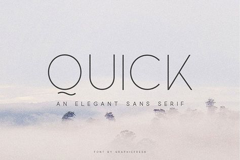 Quick - An Elegant Sans Serif  #free #font #design #typeface #logo Fonts To Download, Luxury Fonts, Best Sans Serif Fonts, Minimalist Character, Police Logo, Minimal Font, Minimalist Font, Modern Sans Serif Fonts, Magazine Layouts